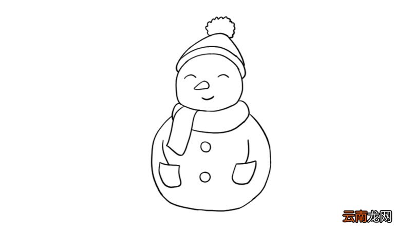 雪人简笔画