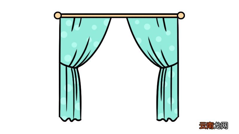 窗帘简笔画