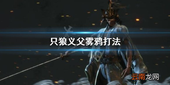 只狼雾鸦怎么接技能 只狼义父雾鸦打法