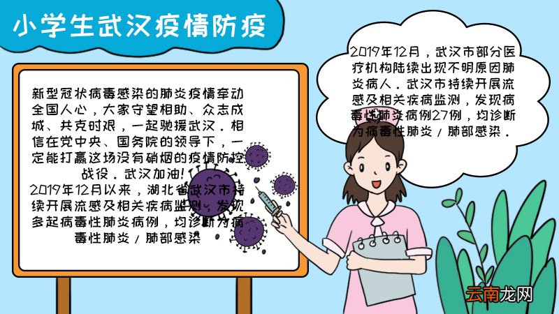 小学生武汉疫情防疫手抄报内容