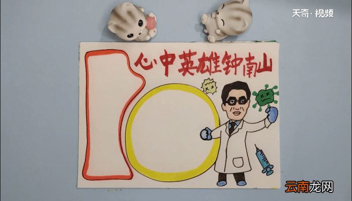 钟南山手抄报 钟南山手抄画报