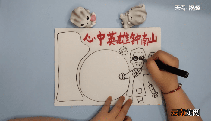 钟南山手抄报 钟南山手抄画报
