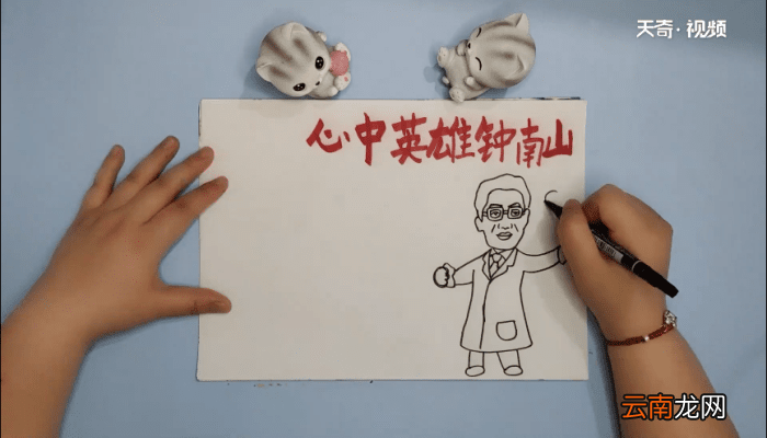 钟南山手抄报 钟南山手抄画报