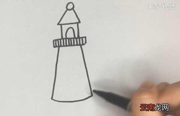塔的简笔画