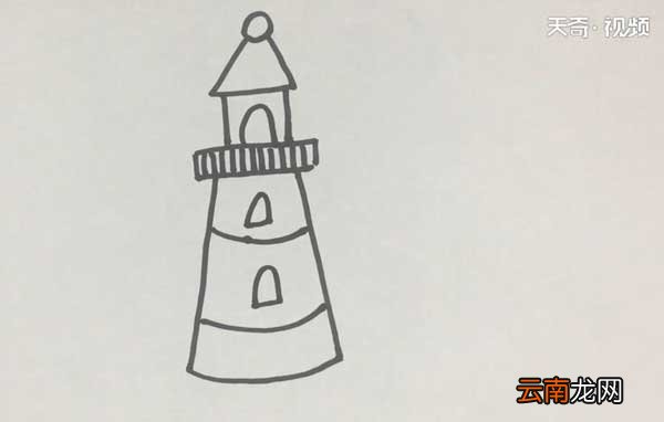 塔的简笔画