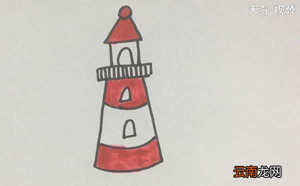 塔的简笔画