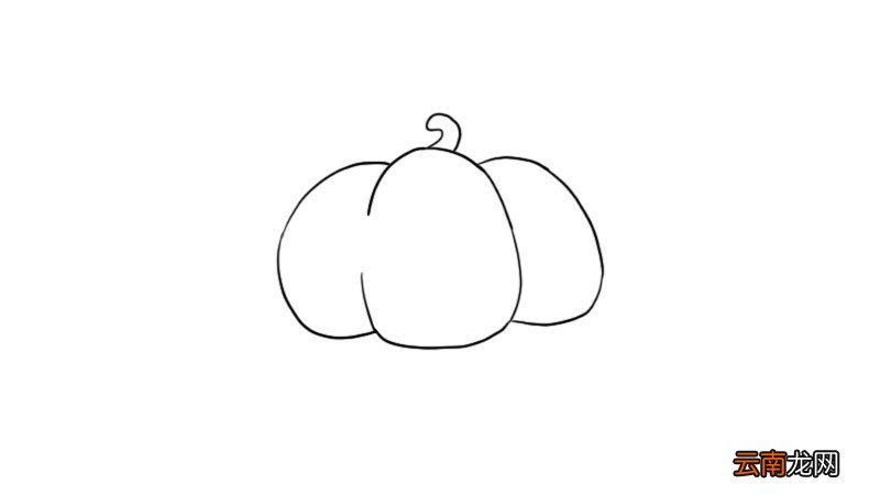 恐怖南瓜灯简笔画