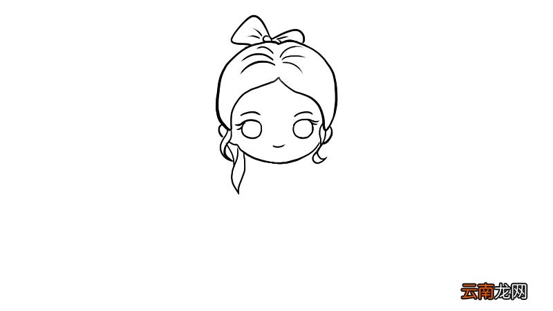 卡通人物简笔画美少女画法 卡通人物简笔画美少女