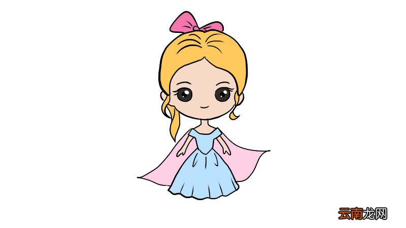 卡通人物简笔画美少女画法 卡通人物简笔画美少女