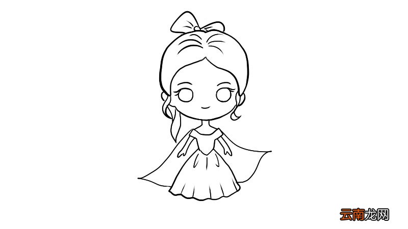 卡通人物简笔画美少女画法 卡通人物简笔画美少女