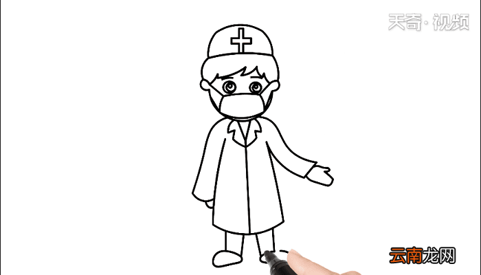 男护士怎么画 男护士简笔画