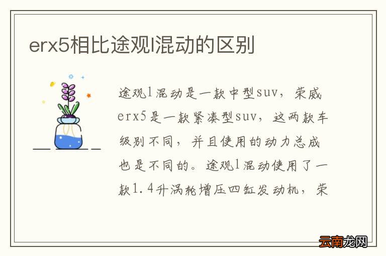 erx5相比途观l混动的区别
