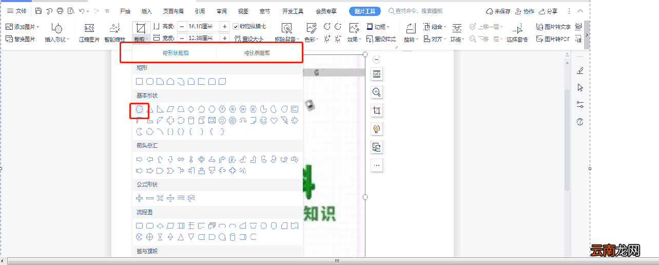 如何裁剪Word中的图片