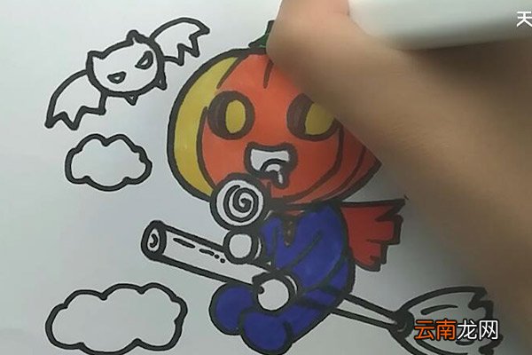 万圣节南瓜精灵简笔画 万圣节南瓜精灵怎么画