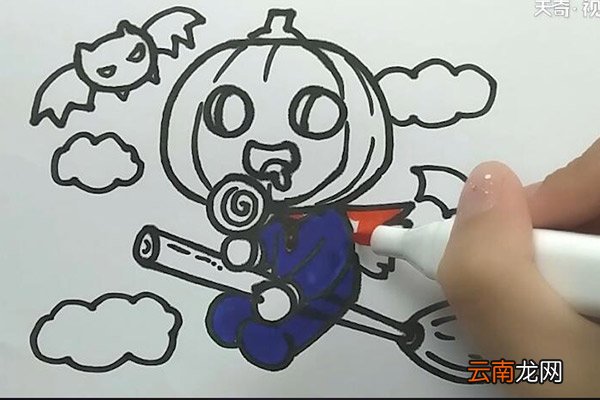 万圣节南瓜精灵简笔画 万圣节南瓜精灵怎么画