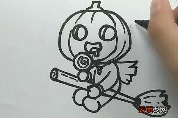万圣节南瓜精灵简笔画 万圣节南瓜精灵怎么画