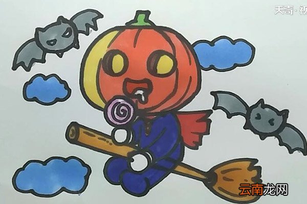 万圣节南瓜精灵简笔画 万圣节南瓜精灵怎么画