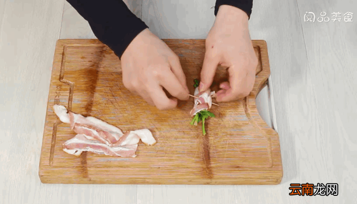 培根香菜卷的做法，培根香菜卷怎么做