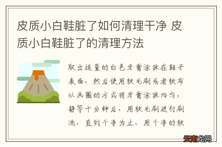 皮质小白鞋脏了如何清理干净 皮质小白鞋脏了的清理方法