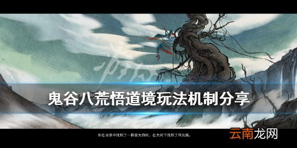 鬼谷八荒悟道境玩法机制分享 鬼谷八荒悟道境怎么玩