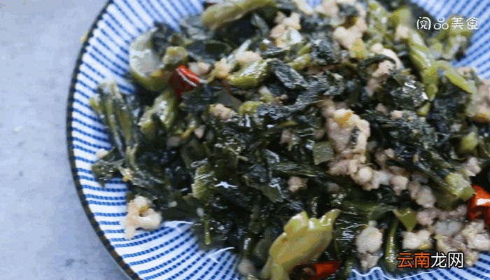 雪里蕻炒肉末做法雪里蕻炒肉末怎么做