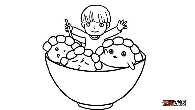 冬至简笔画