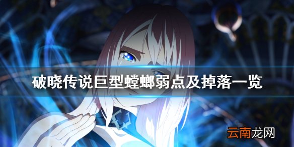 破晓传说巨型螳螂怎么打 破晓传说巨型螳螂弱点及掉落一览