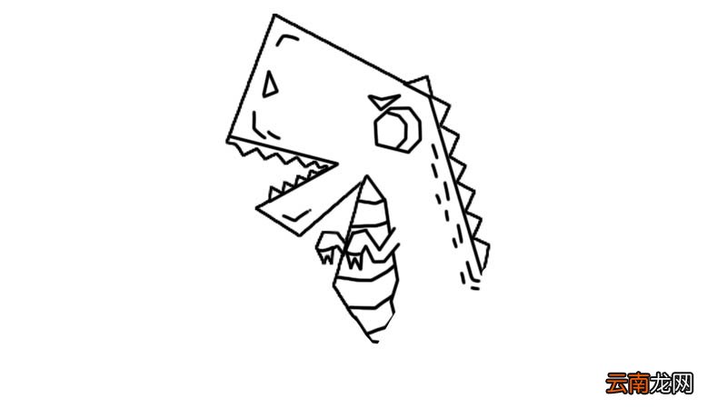 恐龙简笔画步骤恐龙简笔画教程