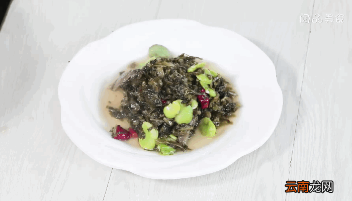 雪里蕻炒蚕豆做法雪里蕻炒蚕豆怎么做