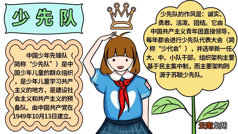 少先队报手抄报一等奖 少先队报手抄报