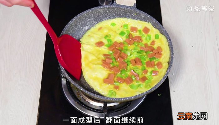 青椒火腿煎蛋 青椒火腿煎蛋的做法