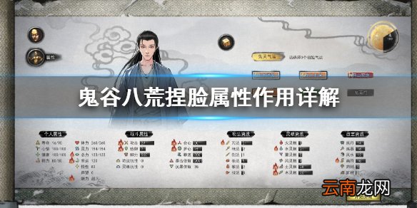 鬼谷八荒捏脸属性是什么 鬼谷八荒捏脸属性作用详解
