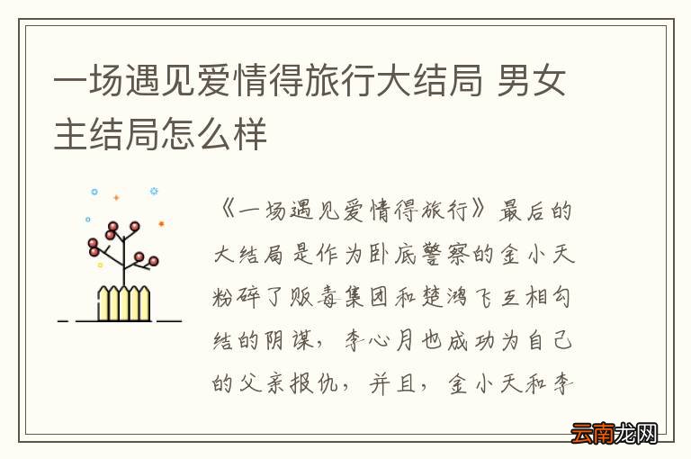 一场遇见爱情得旅行大结局 男女主结局怎么样
