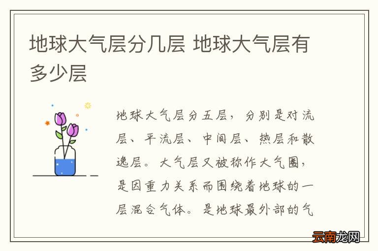 地球大气层分几层 地球大气层有多少层