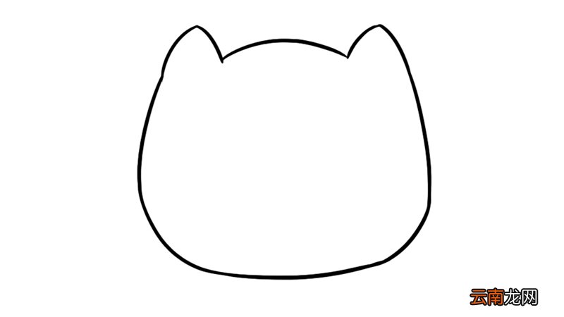 猫头简笔画 猫头的简单画法