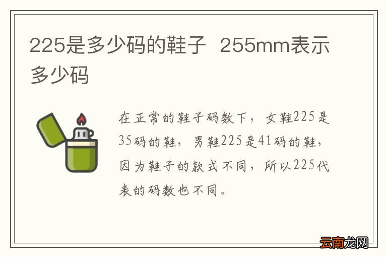225是多少码的鞋子255mm表示多少码