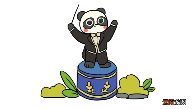 森林音乐会简笔画