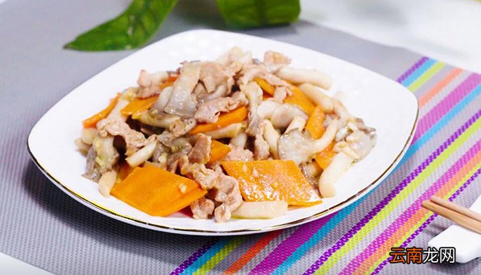 蘑菇肉片的做法 蘑菇肉片怎么做