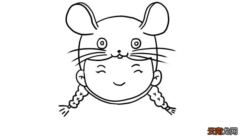 鼠年头像简笔画