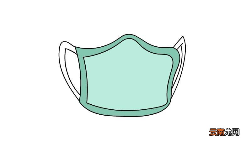 口罩简笔画画法图片