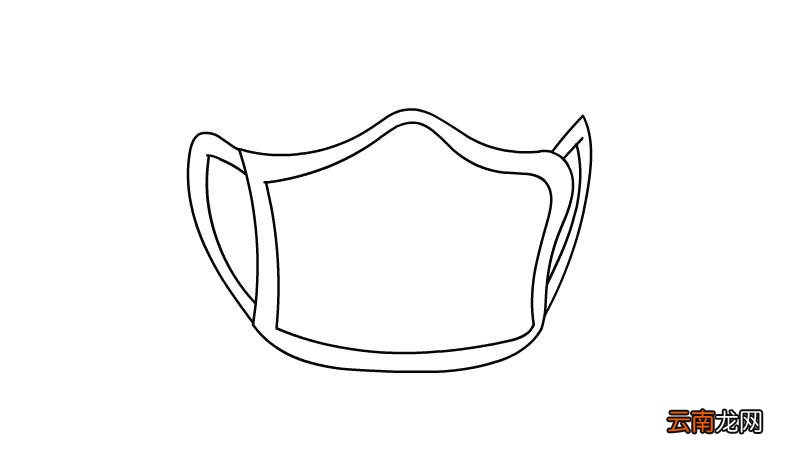 口罩简笔画画法图片