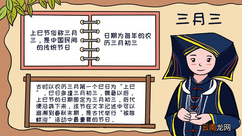 三月三手抄报
