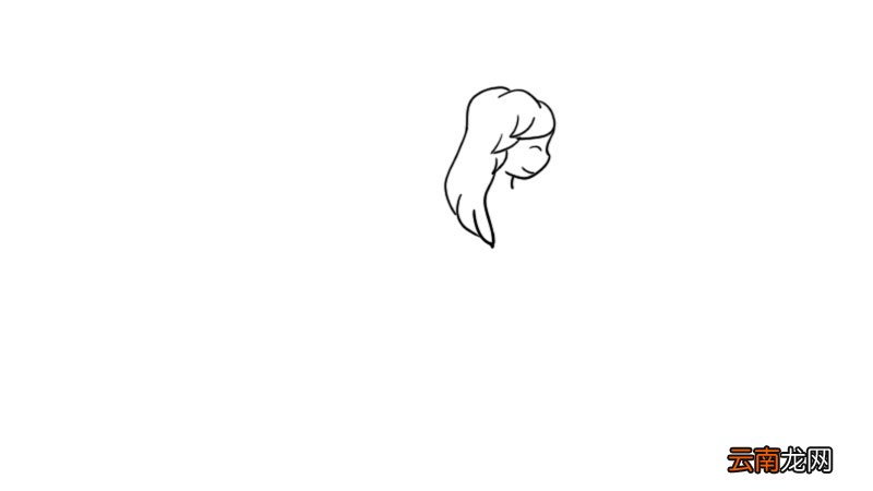 拿气球的小女孩简笔画怎么画