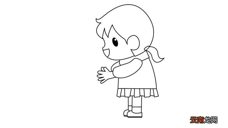 抗击疫情 勤洗手简笔画