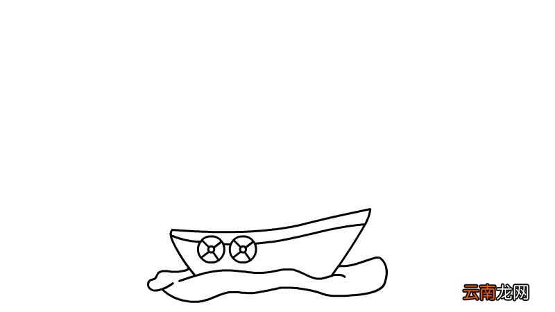航海日简笔画画法航海日简笔画步骤