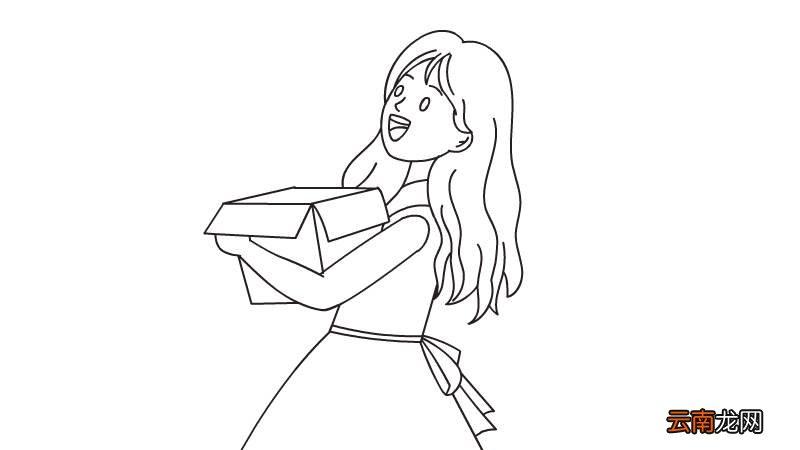收快递的人简笔画怎么画收快递的人简笔画画法