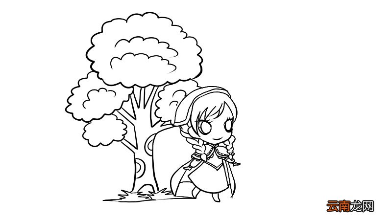森林狂欢节简笔画画法森林狂欢节简笔画步骤
