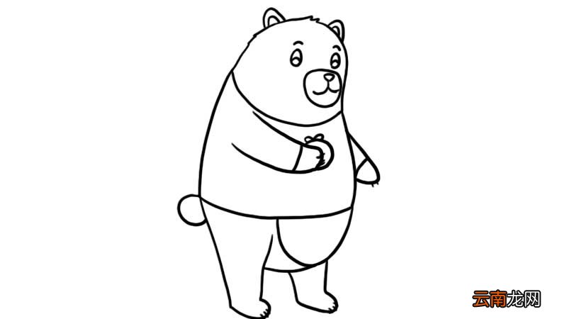 熊简笔画 熊怎么画