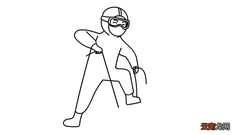 医用防护服简笔画 医用防护服简笔画画法