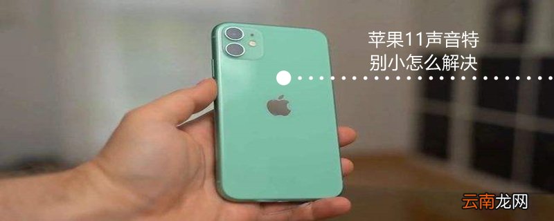iPhone11声音特别小怎么解决